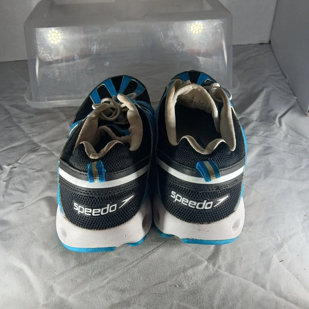 Speedo Water Shoes Aqua Shoes Aqua Socks Blue Black Athletic‎ Mens Size 9